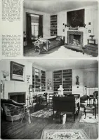 An illustration from House & garden's book of interiors, containing over three hundred illustrations of living rooms, dining rooms, libraries, halls, bedrooms, porches, breakfast rooms, nurseries, kitchens, bathrooms and the use of decorative accessories and curtains, together with practical suggestions for the furnishing and decorating of each type of room in the house (1920)