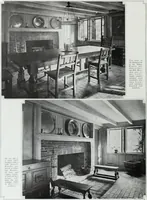 An illustration from House & garden's book of interiors, containing over three hundred illustrations of living rooms, dining rooms, libraries, halls, bedrooms, porches, breakfast rooms, nurseries, kitchens, bathrooms and the use of decorative accessories and curtains, together with practical suggestions for the furnishing and decorating of each type of room in the house (1920)