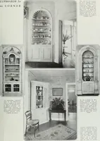 An illustration from House & garden's book of interiors, containing over three hundred illustrations of living rooms, dining rooms, libraries, halls, bedrooms, porches, breakfast rooms, nurseries, kitchens, bathrooms and the use of decorative accessories and curtains, together with practical suggestions for the furnishing and decorating of each type of room in the house (1920)