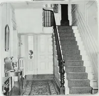 An illustration from House & garden's book of interiors, containing over three hundred illustrations of living rooms, dining rooms, libraries, halls, bedrooms, porches, breakfast rooms, nurseries, kitchens, bathrooms and the use of decorative accessories and curtains, together with practical suggestions for the furnishing and decorating of each type of room in the house (1920)