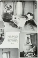 An illustration from House & garden's book of interiors, containing over three hundred illustrations of living rooms, dining rooms, libraries, halls, bedrooms, porches, breakfast rooms, nurseries, kitchens, bathrooms and the use of decorative accessories and curtains, together with practical suggestions for the furnishing and decorating of each type of room in the house (1920)