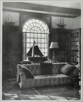 An illustration from House & garden's book of interiors, containing over three hundred illustrations of living rooms, dining rooms, libraries, halls, bedrooms, porches, breakfast rooms, nurseries, kitchens, bathrooms and the use of decorative accessories and curtains, together with practical suggestions for the furnishing and decorating of each type of room in the house (1920)