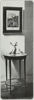 An illustration from House & garden's book of interiors, containing over three hundred illustrations of living rooms, dining rooms, libraries, halls, bedrooms, porches, breakfast rooms, nurseries, kitchens, bathrooms and the use of decorative accessories and curtains, together with practical suggestions for the furnishing and decorating of each type of room in the house (1920)