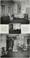 An illustration from House & garden's book of interiors, containing over three hundred illustrations of living rooms, dining rooms, libraries, halls, bedrooms, porches, breakfast rooms, nurseries, kitchens, bathrooms and the use of decorative accessories and curtains, together with practical suggestions for the furnishing and decorating of each type of room in the house (1920)