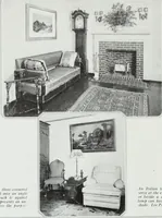 An illustration from House & garden's book of interiors, containing over three hundred illustrations of living rooms, dining rooms, libraries, halls, bedrooms, porches, breakfast rooms, nurseries, kitchens, bathrooms and the use of decorative accessories and curtains, together with practical suggestions for the furnishing and decorating of each type of room in the house (1920)