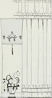 An illustration from House & garden's book of interiors, containing over three hundred illustrations of living rooms, dining rooms, libraries, halls, bedrooms, porches, breakfast rooms, nurseries, kitchens, bathrooms and the use of decorative accessories and curtains, together with practical suggestions for the furnishing and decorating of each type of room in the house (1920)