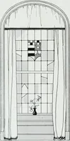 An illustration from House & garden's book of interiors, containing over three hundred illustrations of living rooms, dining rooms, libraries, halls, bedrooms, porches, breakfast rooms, nurseries, kitchens, bathrooms and the use of decorative accessories and curtains, together with practical suggestions for the furnishing and decorating of each type of room in the house (1920)