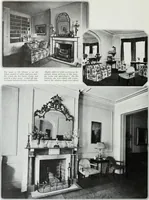 An illustration from House & garden's book of interiors, containing over three hundred illustrations of living rooms, dining rooms, libraries, halls, bedrooms, porches, breakfast rooms, nurseries, kitchens, bathrooms and the use of decorative accessories and curtains, together with practical suggestions for the furnishing and decorating of each type of room in the house (1920)