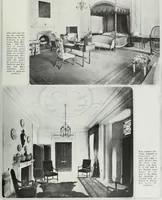 An illustration from House & garden's book of interiors, containing over three hundred illustrations of living rooms, dining rooms, libraries, halls, bedrooms, porches, breakfast rooms, nurseries, kitchens, bathrooms and the use of decorative accessories and curtains, together with practical suggestions for the furnishing and decorating of each type of room in the house (1920)