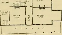 An illustration from The house, a manual of rural architecture, or, How to build country houses and out-buildings : embracing the origin and meaning of the house ; the art of house-building, including planning, style and construction ; desings and descriptions of cottages farm-houses, villas and out-buildings, of various cost and in the different styles of architecture, etc., etc. ; and an appendix containing recipes for paints and washes, stucco, rough-cast, etc. ; and instructions for roofing, building with rough stone, unburnt brick, balloon frames, and the concrete or gravel wall ; with numerous original plans (1866)
