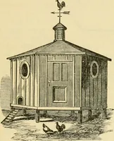 An illustration from The house, a manual of rural architecture, or, How to build country houses and out-buildings : embracing the origin and meaning of the house ; the art of house-building, including planning, style and construction ; desings and descriptions of cottages farm-houses, villas and out-buildings, of various cost and in the different styles of architecture, etc., etc. ; and an appendix containing recipes for paints and washes, stucco, rough-cast, etc. ; and instructions for roofing, building with rough stone, unburnt brick, balloon frames, and the concrete or gravel wall ; with numerous original plans (1866)