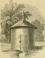 An illustration from The house, a manual of rural architecture, or, How to build country houses and out-buildings : embracing the origin and meaning of the house ; the art of house-building, including planning, style and construction ; desings and descriptions of cottages farm-houses, villas and out-buildings, of various cost and in the different styles of architecture, etc., etc. ; and an appendix containing recipes for paints and washes, stucco, rough-cast, etc. ; and instructions for roofing, building with rough stone, unburnt brick, balloon frames, and the concrete or gravel wall ; with numerous original plans (1866)