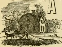 An illustration from The house, a manual of rural architecture, or, How to build country houses and out-buildings : embracing the origin and meaning of the house ; the art of house-building, including planning, style and construction ; desings and descriptions of cottages farm-houses, villas and out-buildings, of various cost and in the different styles of architecture, etc., etc. ; and an appendix containing recipes for paints and washes, stucco, rough-cast, etc. ; and instructions for roofing, building with rough stone, unburnt brick, balloon frames, and the concrete or gravel wall ; with numerous original plans (1866)