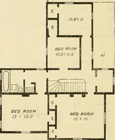 An illustration from The house, a manual of rural architecture, or, How to build country houses and out-buildings : embracing the origin and meaning of the house ; the art of house-building, including planning, style and construction ; desings and descriptions of cottages farm-houses, villas and out-buildings, of various cost and in the different styles of architecture, etc., etc. ; and an appendix containing recipes for paints and washes, stucco, rough-cast, etc. ; and instructions for roofing, building with rough stone, unburnt brick, balloon frames, and the concrete or gravel wall ; with numerous original plans (1866)