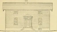 An illustration from The house, a manual of rural architecture, or, How to build country houses and out-buildings : embracing the origin and meaning of the house ; the art of house-building, including planning, style and construction ; desings and descriptions of cottages farm-houses, villas and out-buildings, of various cost and in the different styles of architecture, etc., etc. ; and an appendix containing recipes for paints and washes, stucco, rough-cast, etc. ; and instructions for roofing, building with rough stone, unburnt brick, balloon frames, and the concrete or gravel wall ; with numerous original plans (1866)