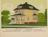 An illustration from Houses : better protected at less cost with Devoe Lead-and-Zinc paint (1900)