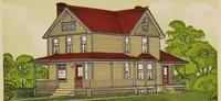 An illustration from Houses : better protected at less cost with Devoe Lead-and-Zinc paint (1900)