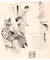 An illustration from The house that was reformed : a little story of the Wilson's experience with the Bay State man. (1900)