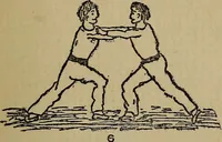 An illustration from How to, a book of tumbling, tricks, pyramids and games; (1899)
