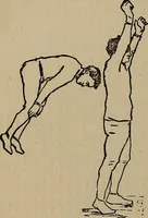 An illustration from How to, a book of tumbling, tricks, pyramids and games; (1899)
