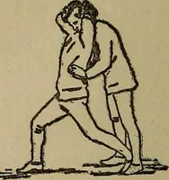 An illustration from How to, a book of tumbling, tricks, pyramids and games; (1899)