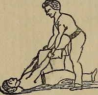 An illustration from How to, a book of tumbling, tricks, pyramids and games; (1899)