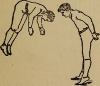 An illustration from How to, a book of tumbling, tricks, pyramids and games; (1899)