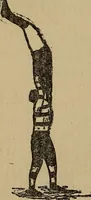 An illustration from How to, a book of tumbling, tricks, pyramids and games; (1899)