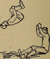 An illustration from How to, a book of tumbling, tricks, pyramids and games; (1899)