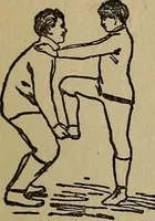 An illustration from How to, a book of tumbling, tricks, pyramids and games; (1899)