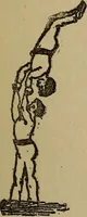 An illustration from How to, a book of tumbling, tricks, pyramids and games; (1899)