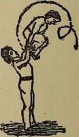 An illustration from How to, a book of tumbling, tricks, pyramids and games; (1899)