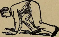 An illustration from How to, a book of tumbling, tricks, pyramids and games; (1899)