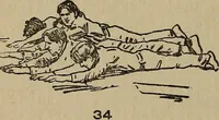 An illustration from How to, a book of tumbling, tricks, pyramids and games; (1899)
