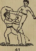 An illustration from How to, a book of tumbling, tricks, pyramids and games; (1899)