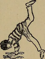 An illustration from How to, a book of tumbling, tricks, pyramids and games; (1899)
