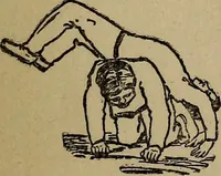 An illustration from How to, a book of tumbling, tricks, pyramids and games; (1899)