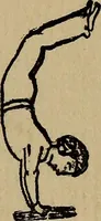 An illustration from How to, a book of tumbling, tricks, pyramids and games; (1899)