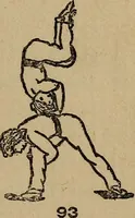 An illustration from How to, a book of tumbling, tricks, pyramids and games; (1899)