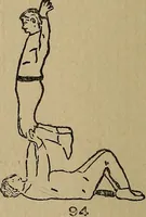 An illustration from How to, a book of tumbling, tricks, pyramids and games; (1899)