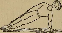 An illustration from How to, a book of tumbling, tricks, pyramids and games; (1899)