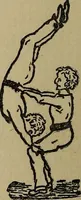 An illustration from How to, a book of tumbling, tricks, pyramids and games; (1899)