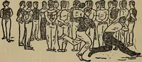 An illustration from How to, a book of tumbling, tricks, pyramids and games; (1899)