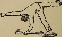 An illustration from How to, a book of tumbling, tricks, pyramids and games; (1899)