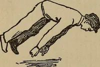 An illustration from How to, a book of tumbling, tricks, pyramids and games; (1899)