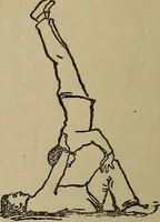An illustration from How to, a book of tumbling, tricks, pyramids and games; (1899)