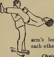 An illustration from How to, a book of tumbling, tricks, pyramids and games; (1899)