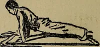An illustration from How to, a book of tumbling, tricks, pyramids and games; (1899)