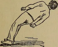An illustration from How to, a book of tumbling, tricks, pyramids and games; (1899)
