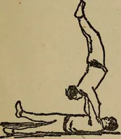 An illustration from How to, a book of tumbling, tricks, pyramids and games; (1899)